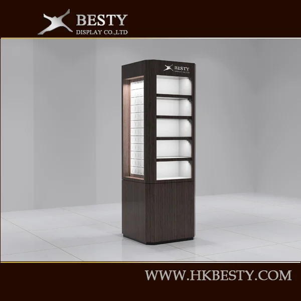 Lockable glass jewelry cabinet,watch display case design