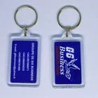 New arrival custom made plastic acrylic airplane keychain