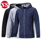 Wholesale hot products men junior winter plain hoodies sweater with teddy fur lining