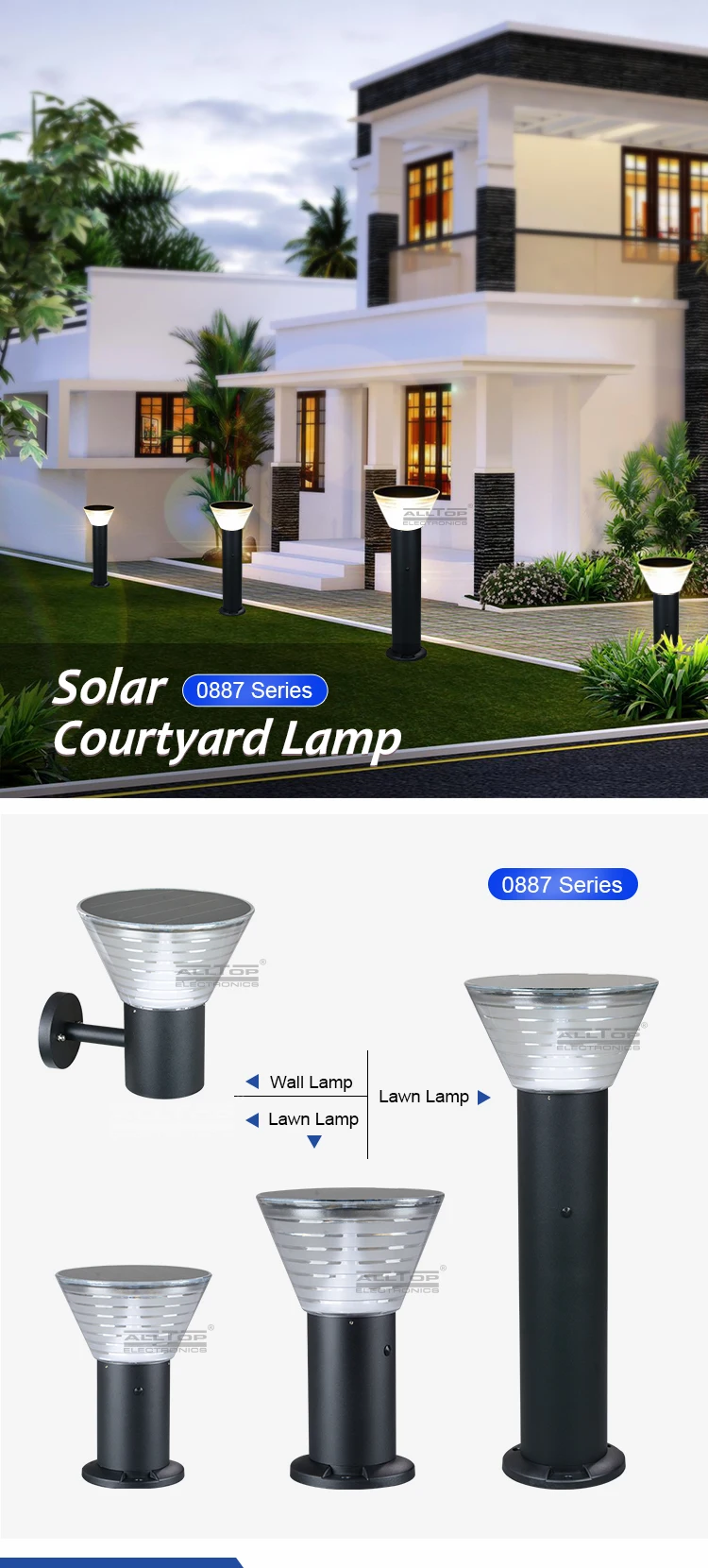 ALLTOP Hot Selling led solar garden lights for sale-5