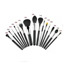 High Quality Custom Logo Professional Makeup Brush Set with BJF Goat Hair and Copper Ferrule Makeup Brush Set
