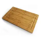Pro high quality big size grooved bamboo timber vegetable chopping board/platter board