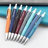 high quality promotional black rubber coated hotel ballpoint pen printed logo sheraton gift plastic ball pens