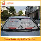polyester silver coating folded electric car curtain