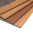 Hot selling decorative wooden color aluminum composite panel