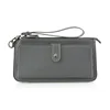 Hot design women leather cork long wallet travel card ladies hasp purse wallet