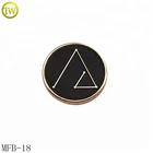 Black enamel round denim button alloy metal jeans snap buttons