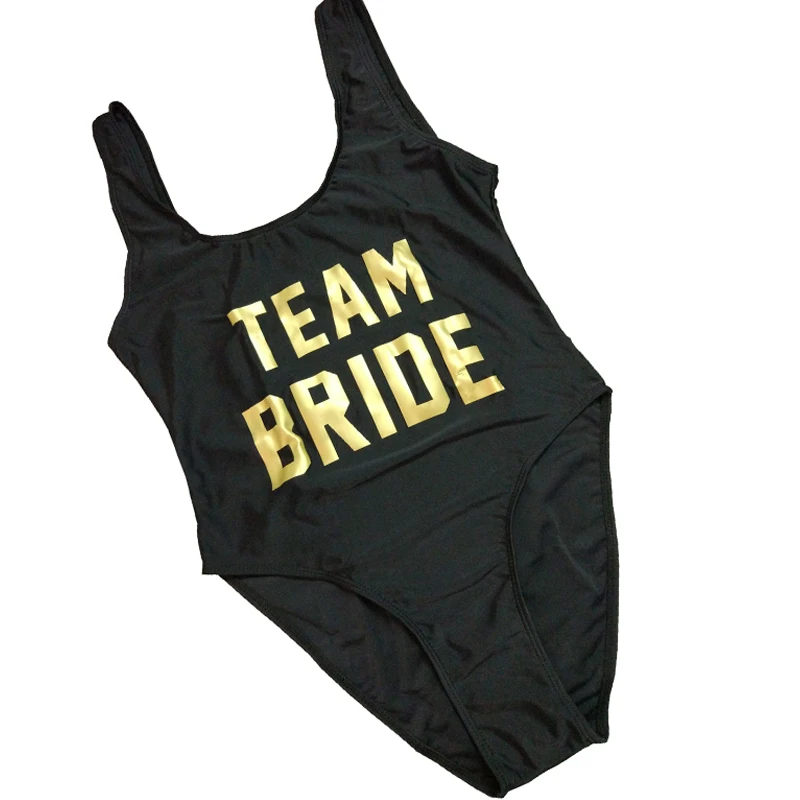 Team-font-b-Bride-b-font-One-Piece-font-b-Swimsuit-b-font-Gold-Print-Bachelorette