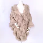 Wholesale Real Fur Poncho/Raccoon Fur, Rabbit Fur Women Poncho From China