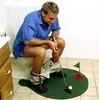 Toilet Bathroom Game Potty Putter Mini Golf Mat Set