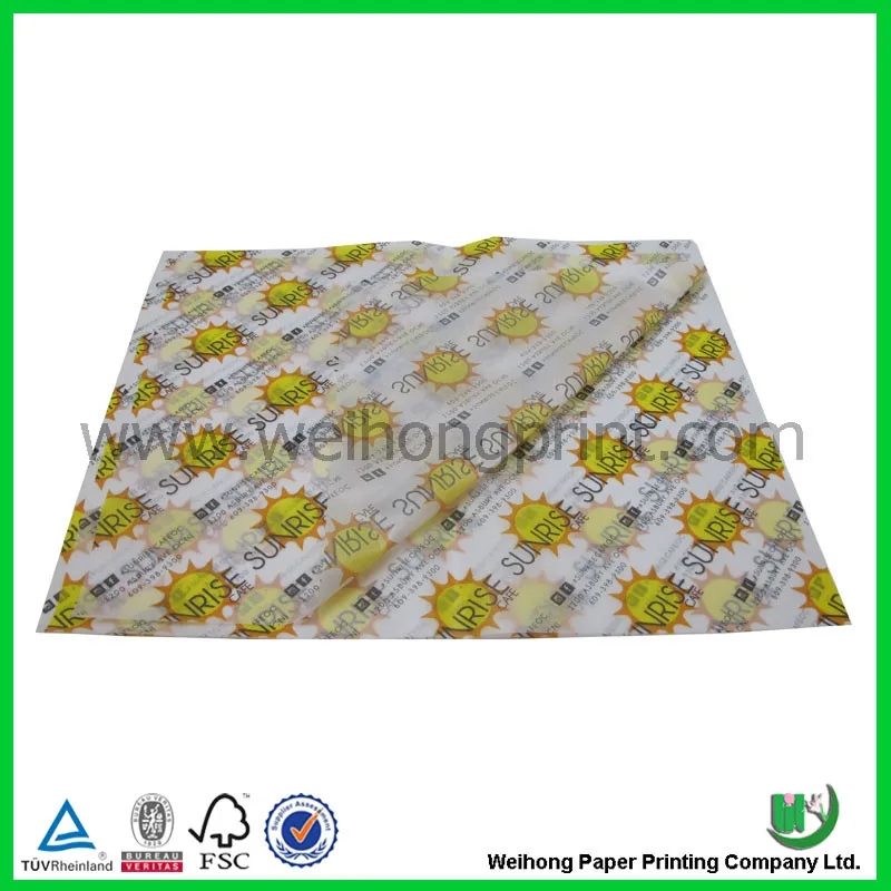 Custom printed wrapping paper