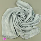 Women Beautiful Scarves Muslimah Lady Girls Hijabs Stoles Shawls Linen Scarf with Golden Silk Arabic Headscarves