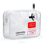 cheap travel eco beauty clear vinyl cosmetic bag make up pouch custom printed