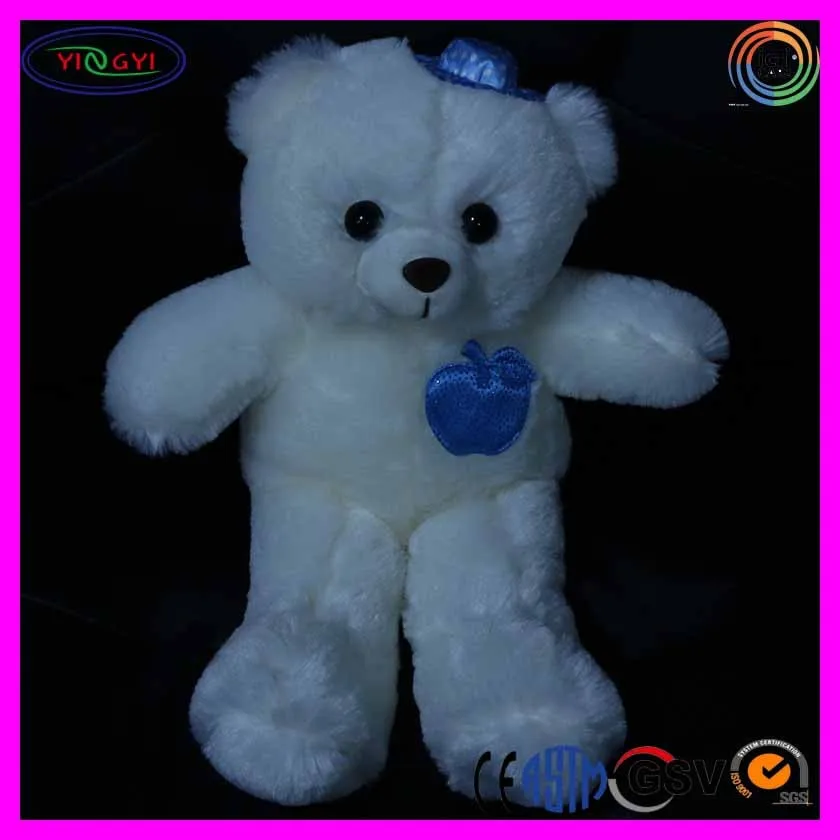 e713 adorable teddy bear led light up pillow colorful flash