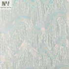 Nanyee Textile White Tassel Fringe Sequin Fabric