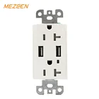 american standard Duplex Receptacle usb wall socket 20a 125v4.2a 5v for phone usb charger