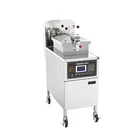 Kitchen Peanut Chips Deep Fryer Gas With Thermostat Chicken Pressure Fryer Gas