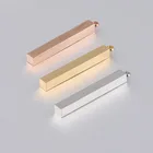 Stainless Steel Stamping Blank Long Square DIY Custom Engraved Jewelry 5*40mm Geometric Bar Charm Pendant