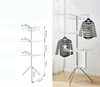 Ajustable & foldable 3 tiers clothes drying rack laundry rack with umbrella shape