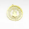 Gold Round Lace Metal Bookmark Kids Birthday Wedding Baby Shower Reurn Christmas Gifts