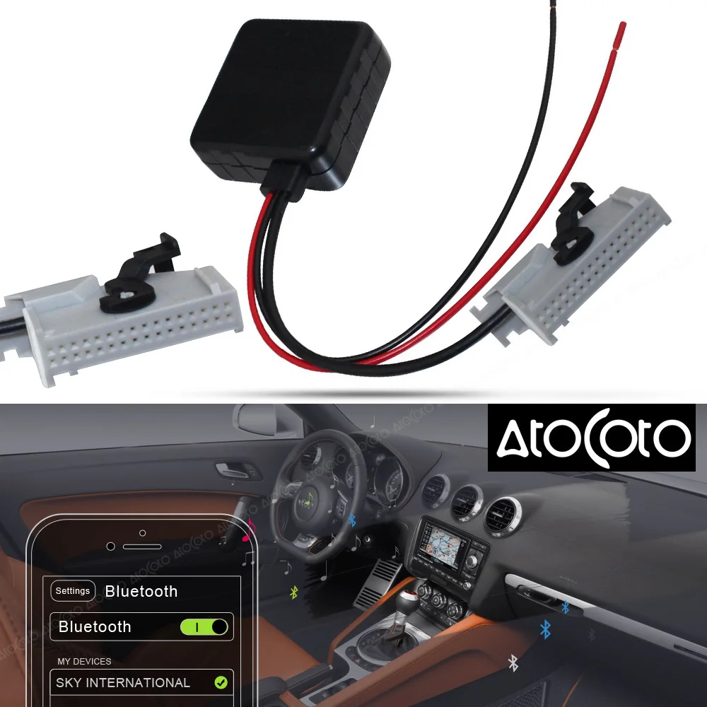 Audi A4 Bluetooth streaming handsfree calls AUX MP3 iPhone iPod Sony HTC 2007 on 