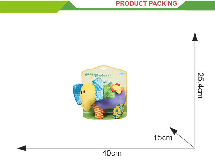 funny babytoys elephant plush toy wholesale