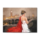 Lady Back Wall Picture Home Decoration Pieces Art Painting On Canvas