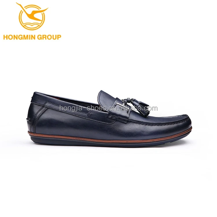 HONGMING Autumn and Winter Mens Shoes Leather Casual Lazy Shoes Walking Shoes