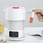 Food Grade Silicone travel foldable bottle warmer /electric kettle with LED display