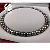 traditional natural color black tahiti pearl necklace pearl jewellery