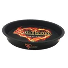 Round shaped Metal Aluminum Serving Tray anti slip beer tin tray