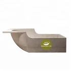 Custom Size Rectangle Moon Beige Yellow Marble Bathtub