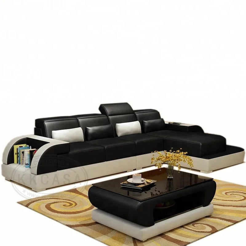Europeu Sala de estar Moderna Secional Projetos Novos de Luxo Pequeno em forma de l sofá de Canto