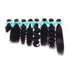 MOON Grade 8A Straight Virgin Brazilian Remy Human Hair Extension