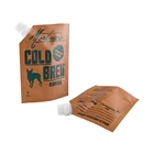 Reusable aluminum foil liquid drink food spout pouch, juice/oil/milk stand up spout pouch for drink packaging