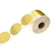 custom sticker maker 500 on a Roll 2 Metallic Gold Color Coding Permanent Adhesive Stickers