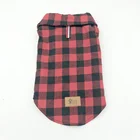 Pet Plaid Polo Clothes Shirt T-Shirt, Bottoming Shirt for Small Dog Cat Puppy Grid Shirt