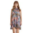 Vintage Summer Stand Collar Women's Dress