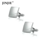 Wholesale online well-polished square brushed jewelry gift cufflinks and tie clip set