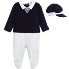Infant Boys Clothing Gentleman Baby Romper Cotton Newborn Baby Clothes