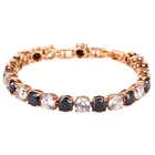B1 Big stone white and black bracelet, gold alloy charm bracelets designs, girls bracelet