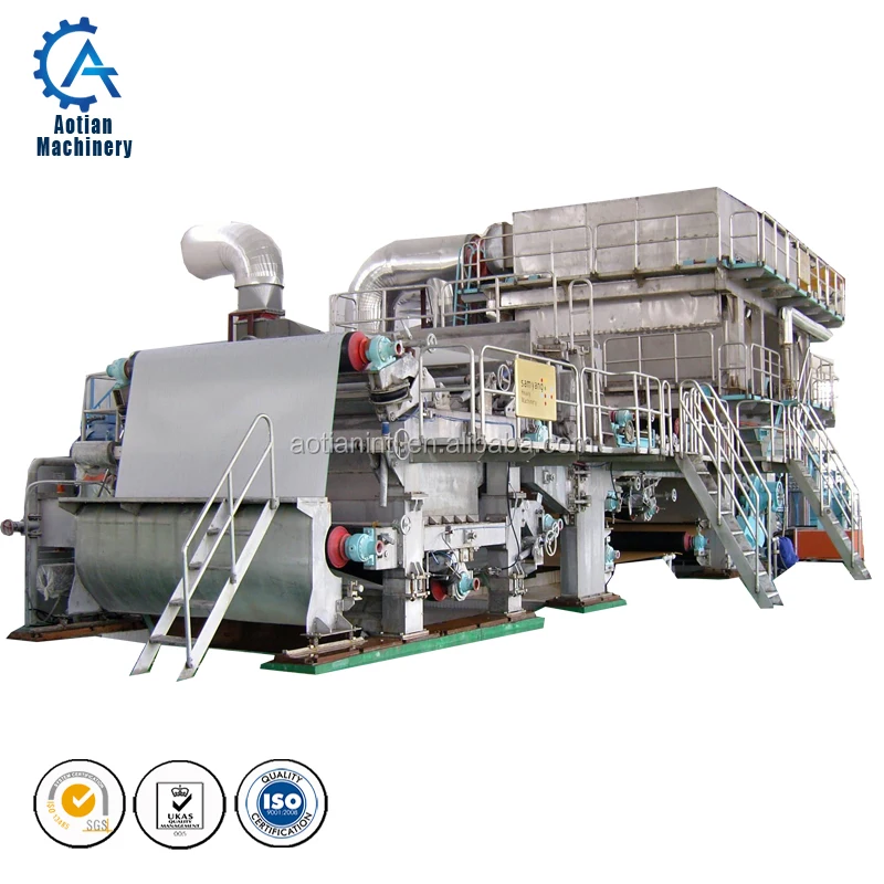 Second hand recycled waste paperA3A4 culture paper making machine