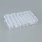 24 Detachable Adjustable Clear Plastic Divided Storage Box