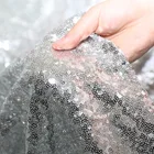 Mesh Fabric Wholesale Shinning Mesh 3mm Sequin Fabric For Wedding Party