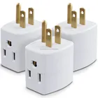 3 Outlet Wall Adapter Tap, 3 Prong Portable Travel Mini Plug Grounded Indoor AC Outlet