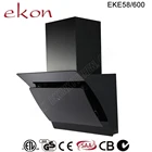 With Energy Labels CE GS Approved 60cm Black Glass European Style Kitchen Hood