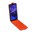 Real Genuine Leather Vertical open up and down Flip Cover Phone Case For Huawei mate 20 lite