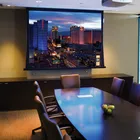 150 Inch 16:9 Electric Tab-tension Motorized Projection Screen for Home Cinema