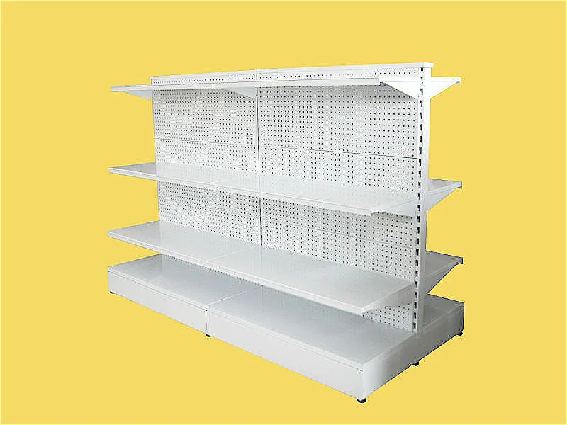 Adjustable Double Sided Pegboard Metal Gondola Shelf Buy Gondola