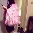 Factory direct wholesale lady's racoon fur knit jacket /raccoon fur knit coat